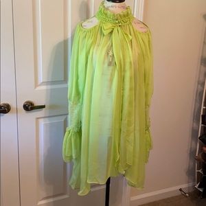 Ft Inc Tunic Cold Shoulder Sheer “NWT” Size 2XL